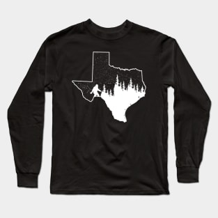 Texas Bigfoot Gift Long Sleeve T-Shirt